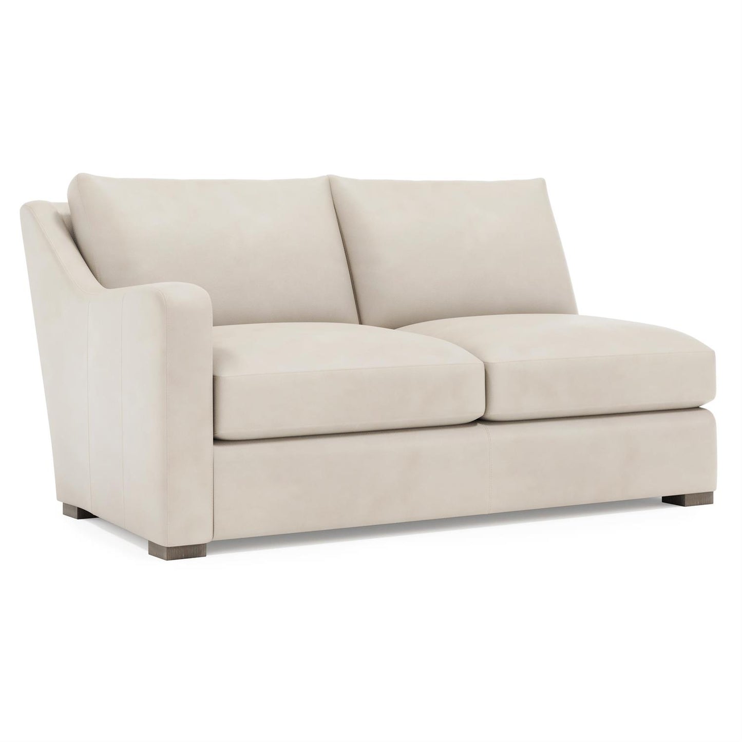 Bernhardt Ventura Leather Left Arm Loveseat Without Pillows — 3542LY