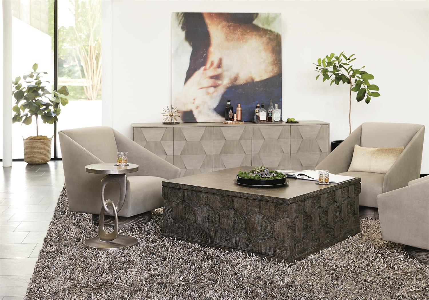 Bernhardt Linea Cocktail Table — 384011B