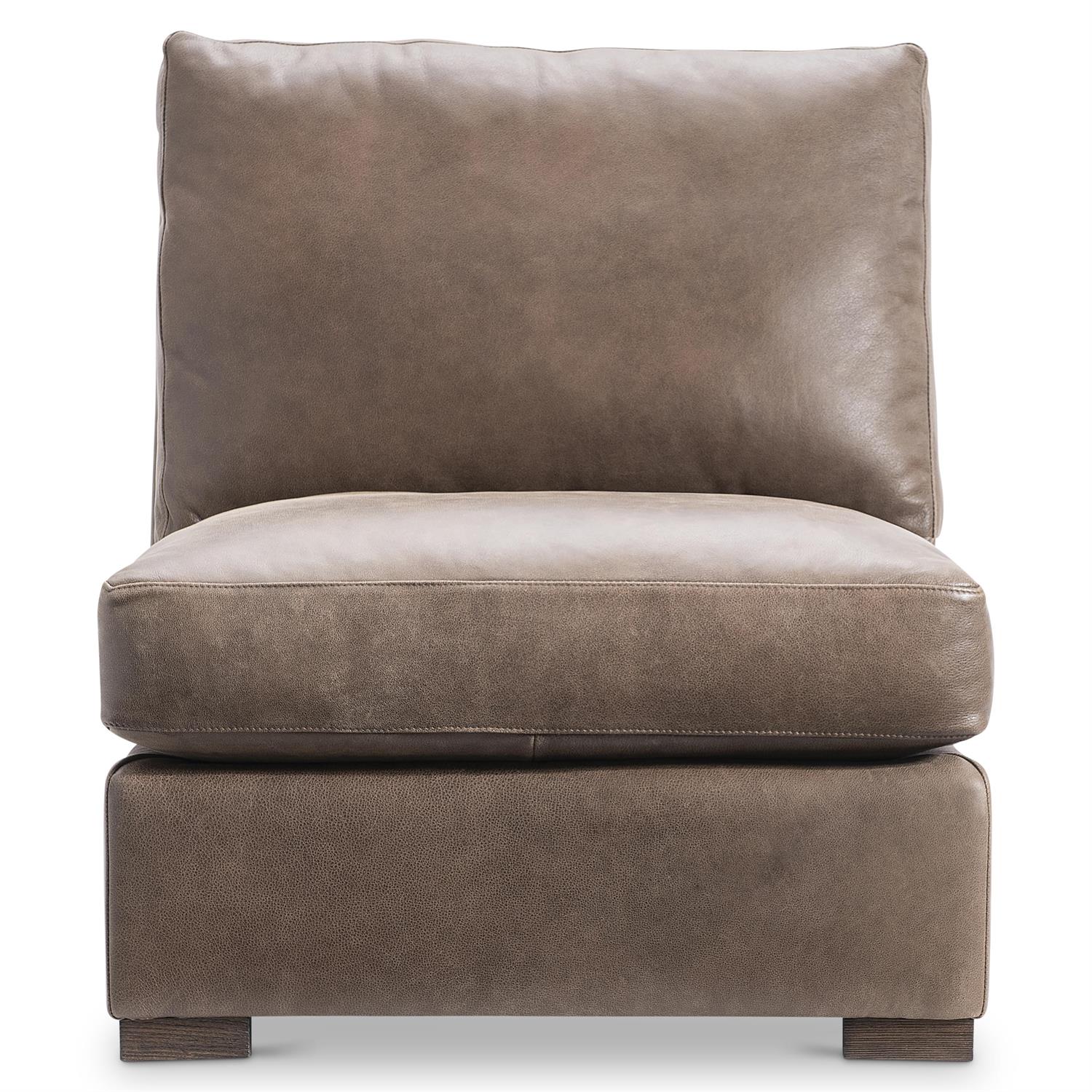Bernhardt Keirnan Leather Armless Chair — 4330LO