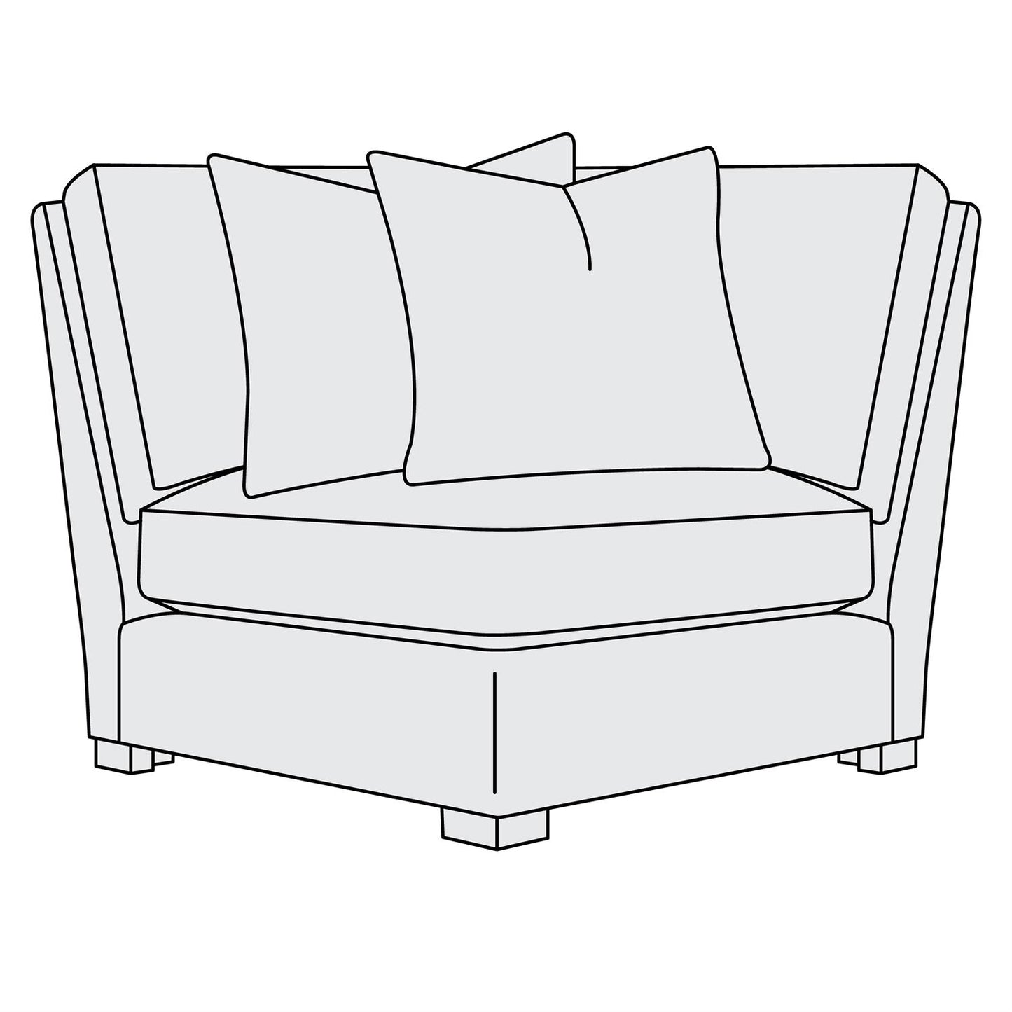 Bernhardt Keirnan Leather Corner Chair — 4332L