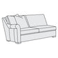 Bernhardt Keirnan Leather Right Arm Loveseat — 4341L