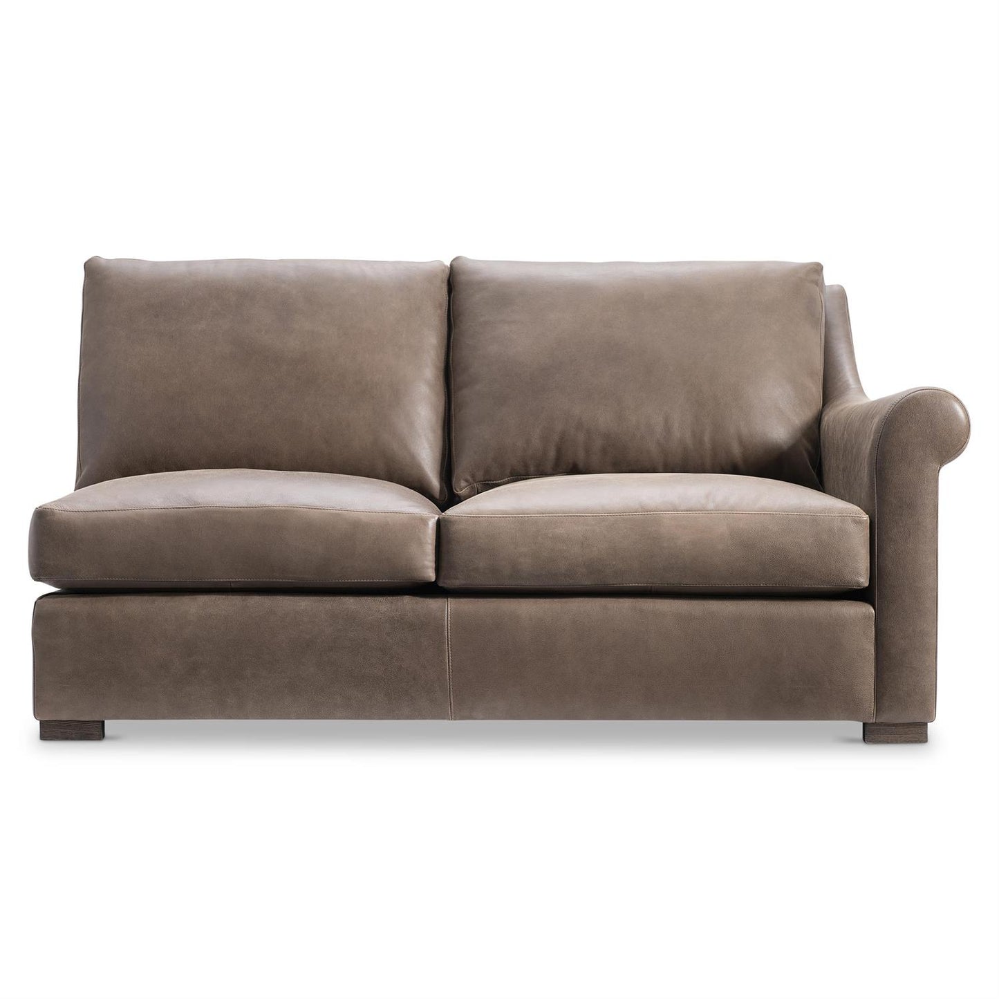 Bernhardt Keirnan Leather Right Arm Loveseat Without Pillows — 4341LY