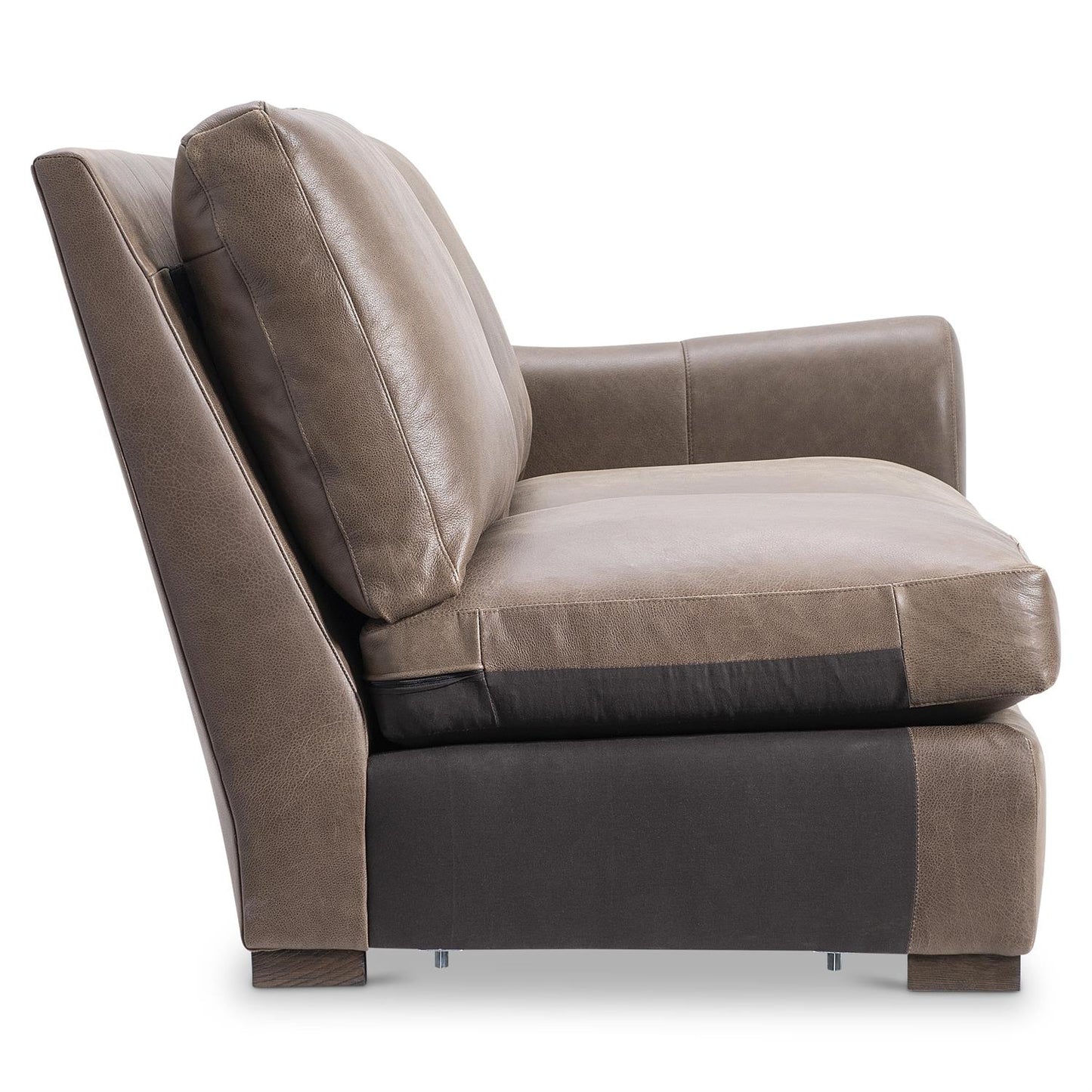 Bernhardt Keirnan Leather Right Arm Loveseat Without Pillows — 4341LY