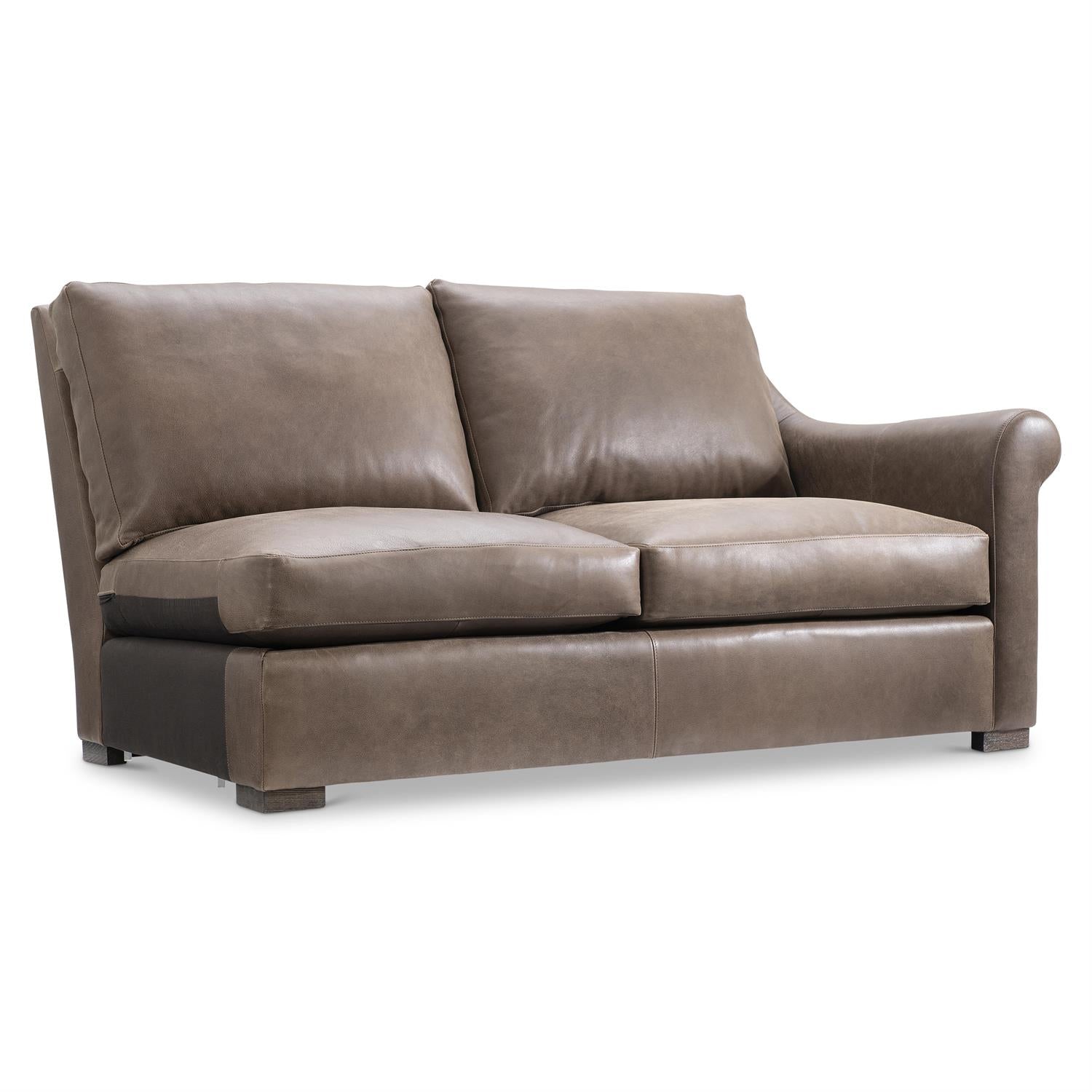 Bernhardt Keirnan Leather Right Arm Loveseat Without Pillows — 4341LY