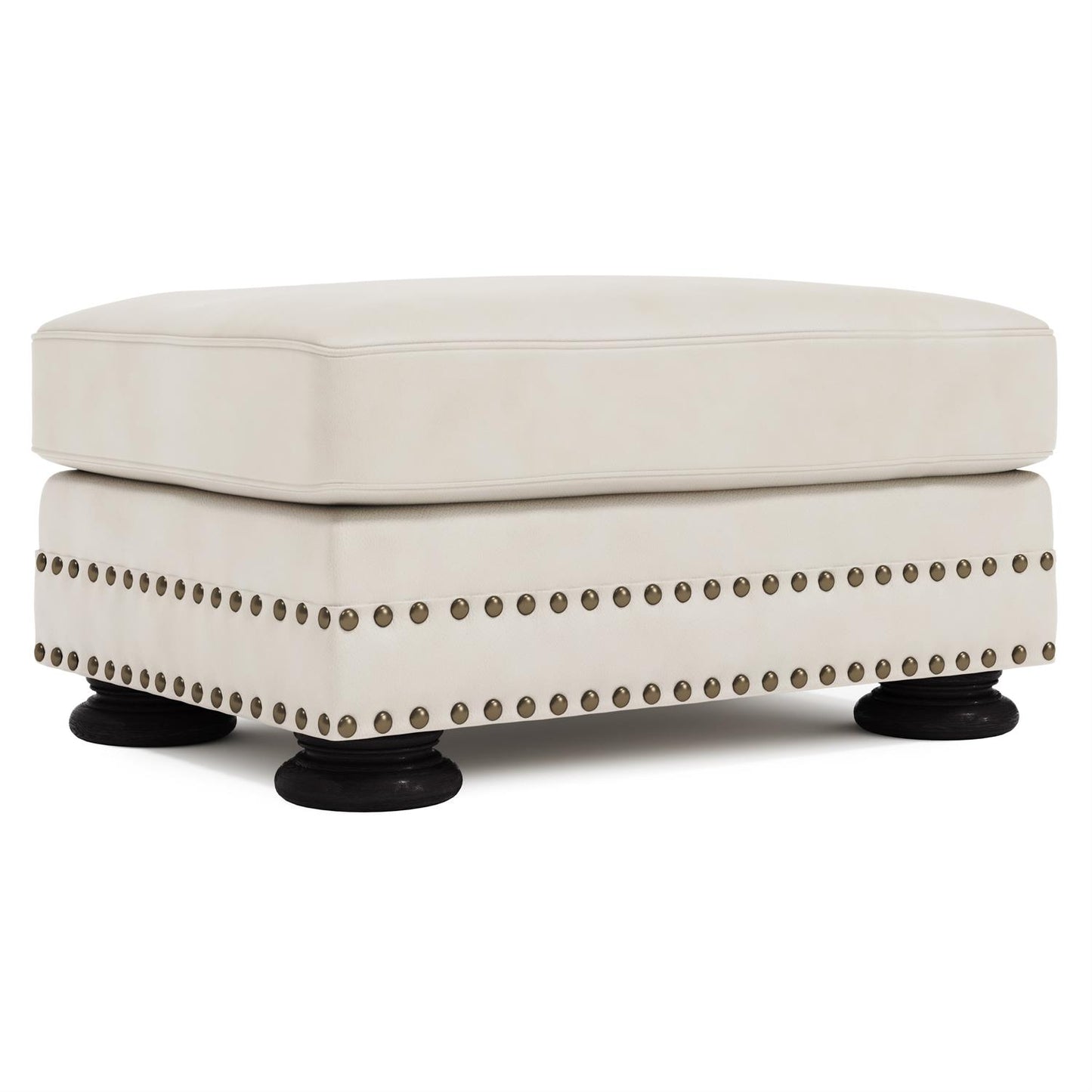 Bernhardt Foster Leather Ottoman — 5371L