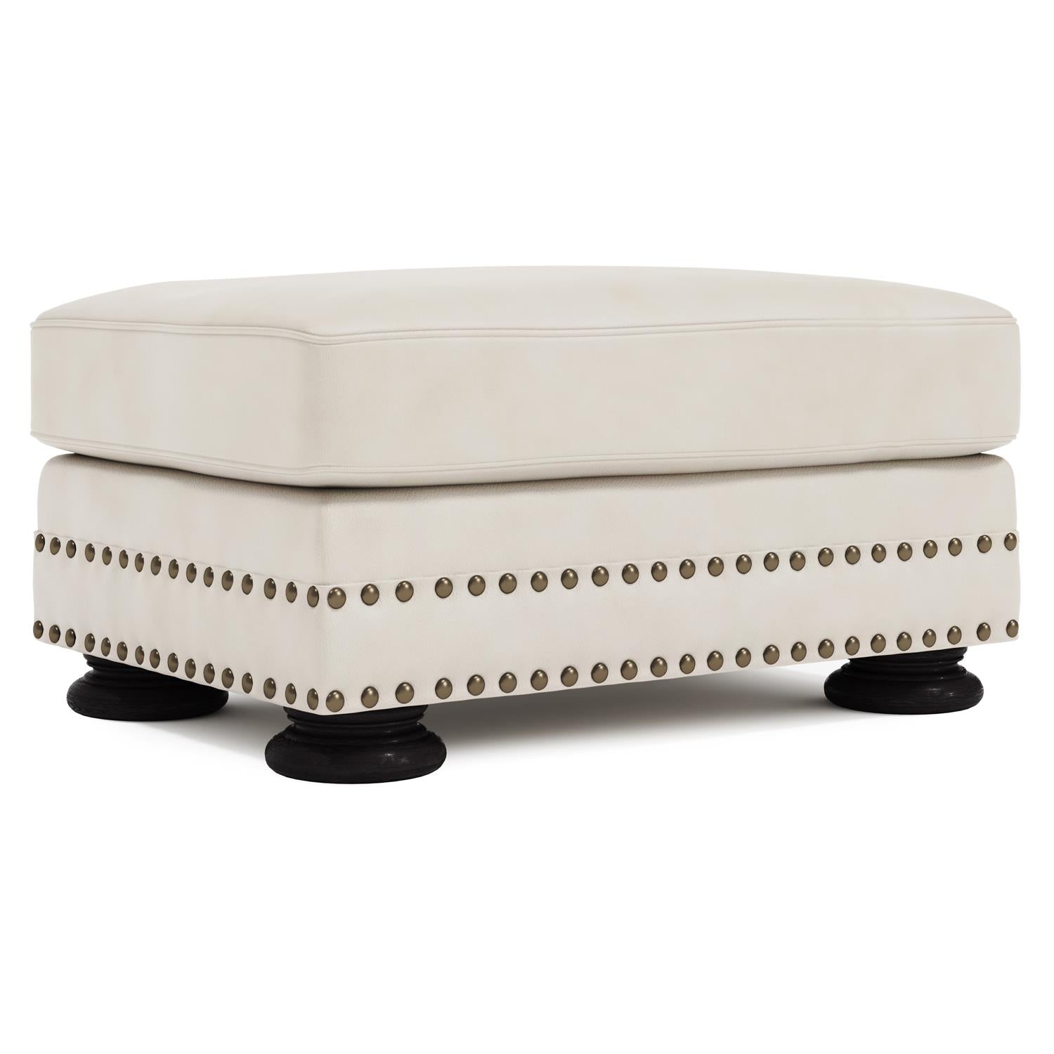 Bernhardt Foster Leather Ottoman — 5371L