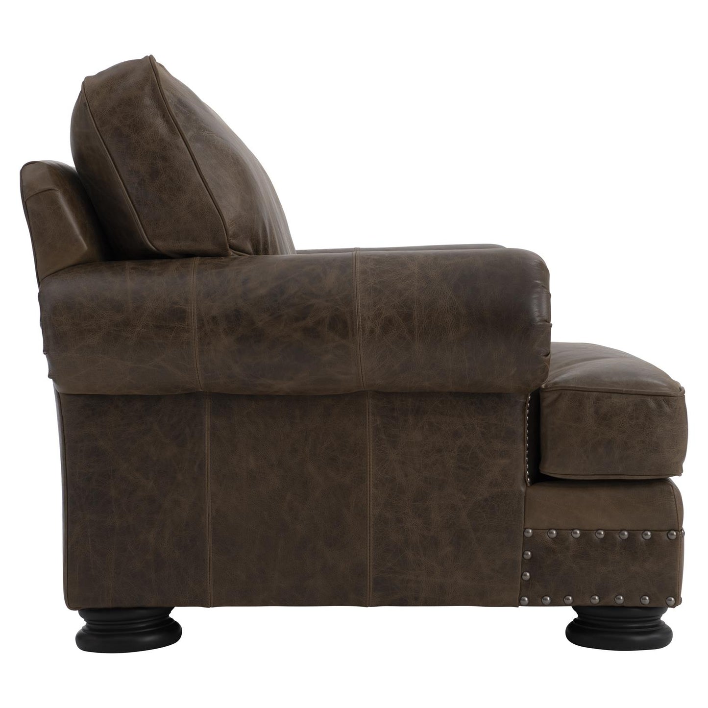 Bernhardt Foster Leather Chair Without Pillows — 5372LY