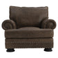 Bernhardt Foster Leather Chair Without Pillows — 5372LY