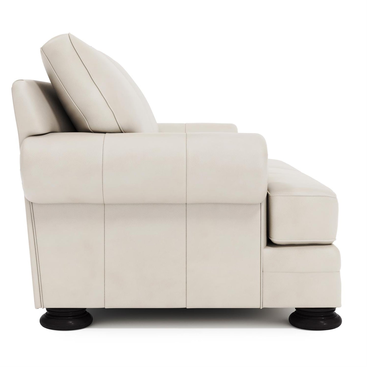 Bernhardt Foster Leather Loveseat Without Pillows & Nails — 5375LYX