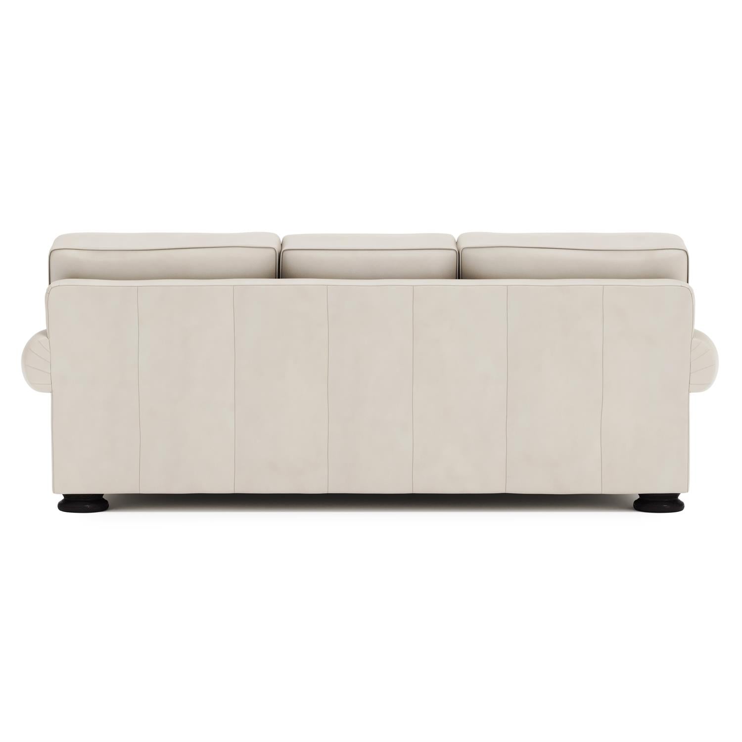 Bernhardt Foster Leather Sofa Without Pillows — 5377LY