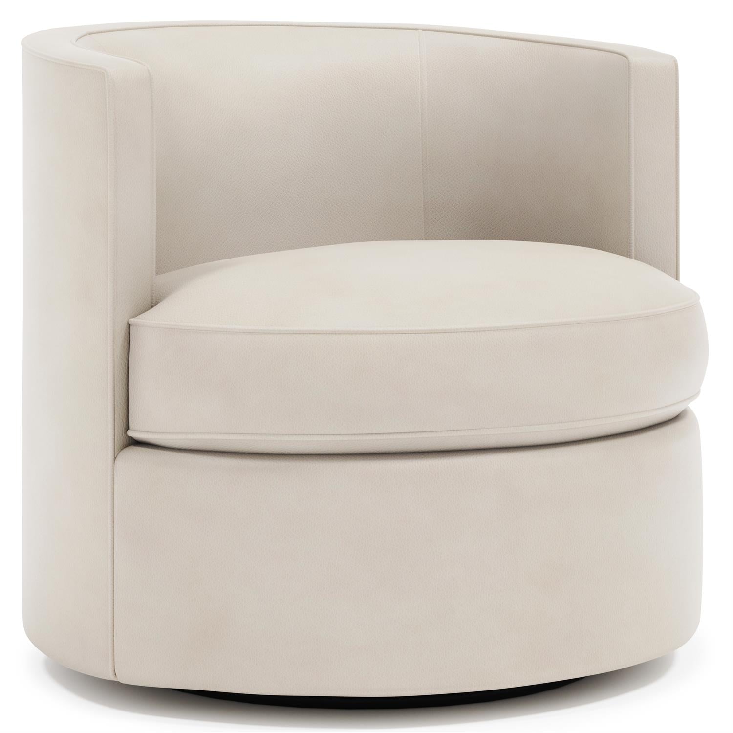 Bernhardt Fleur Leather Swivel Chair — 7113SL