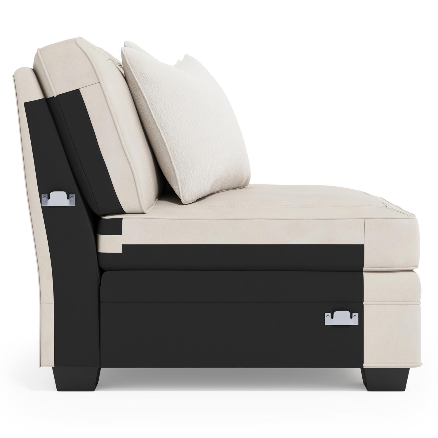 Bernhardt Grandview Leather Armless Chair Without Nails — 7230LX
