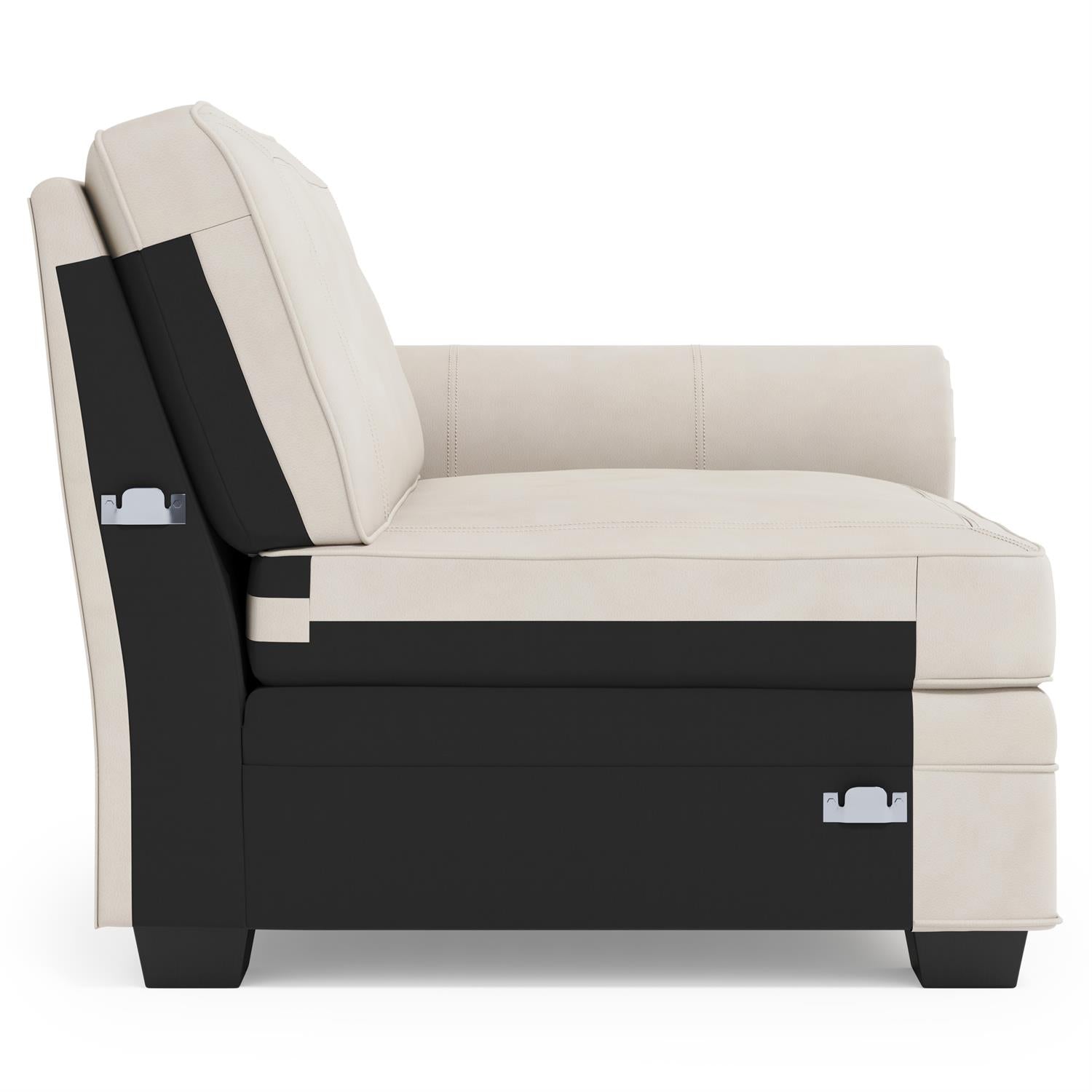 Bernhardt Grandview Leather Right Arm Chair Without Pillows & Nails — 7235LYX