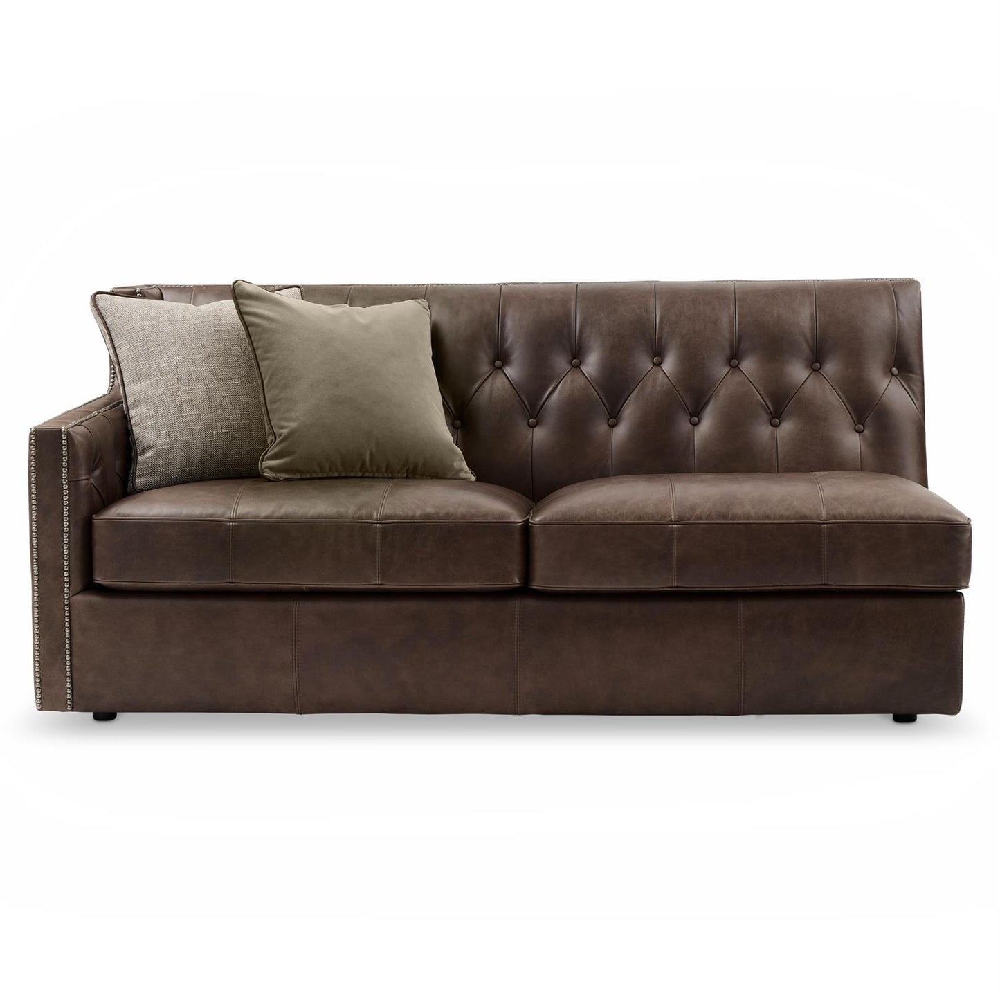 Bernhardt Candace Leather Left Arm Loveseat — 7252LO
