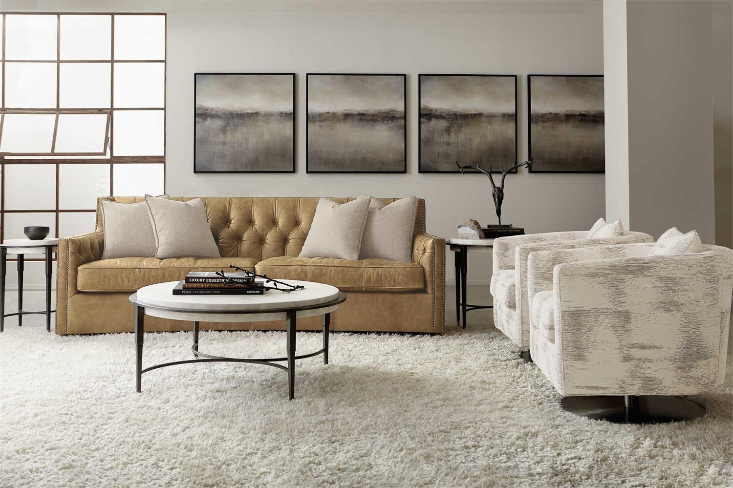 Bernhardt Candace Leather Sofa — 7277LFO