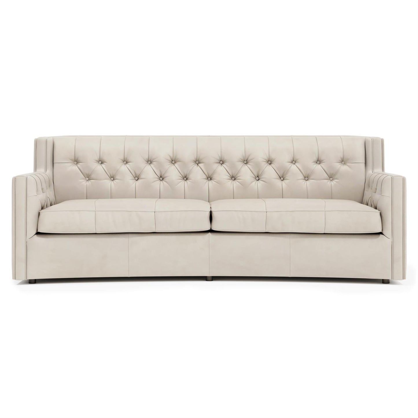 Bernhardt Candace Leather Sofa Without Pillows & Nails — 7277LYX