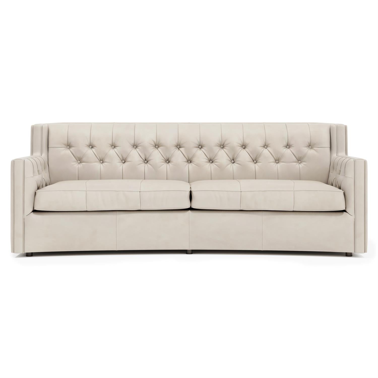 Bernhardt Candace Leather Sofa Without Pillows & Nails — 7277LYX