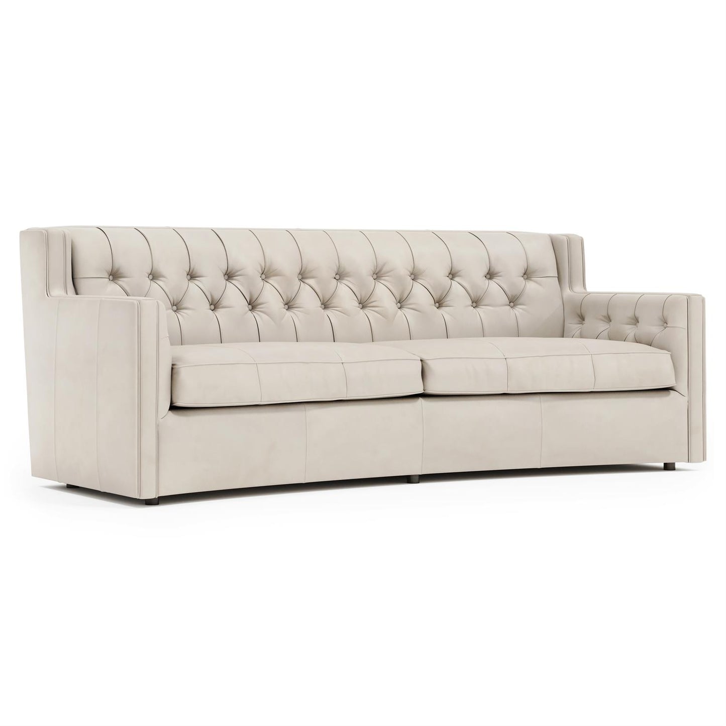 Bernhardt Candace Leather Sofa Without Pillows & Nails — 7277LYX