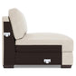 Bernhardt Dawkins Leather Armless Chair — 9230L
