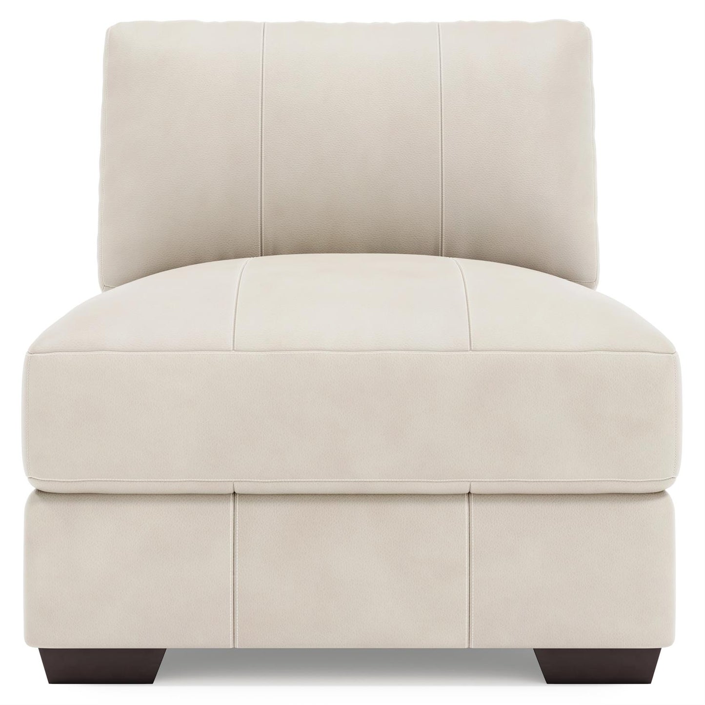Bernhardt Dawkins Leather Armless Chair — 9230L