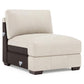 Bernhardt Dawkins Leather Armless Chair — 9230L
