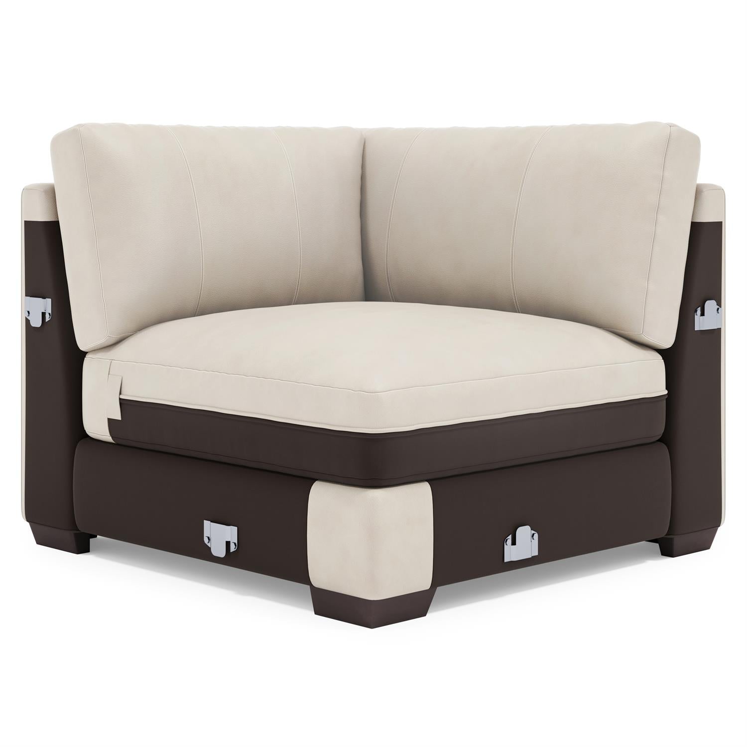 Bernhardt Dawkins Leather Corner Chair — 9232L