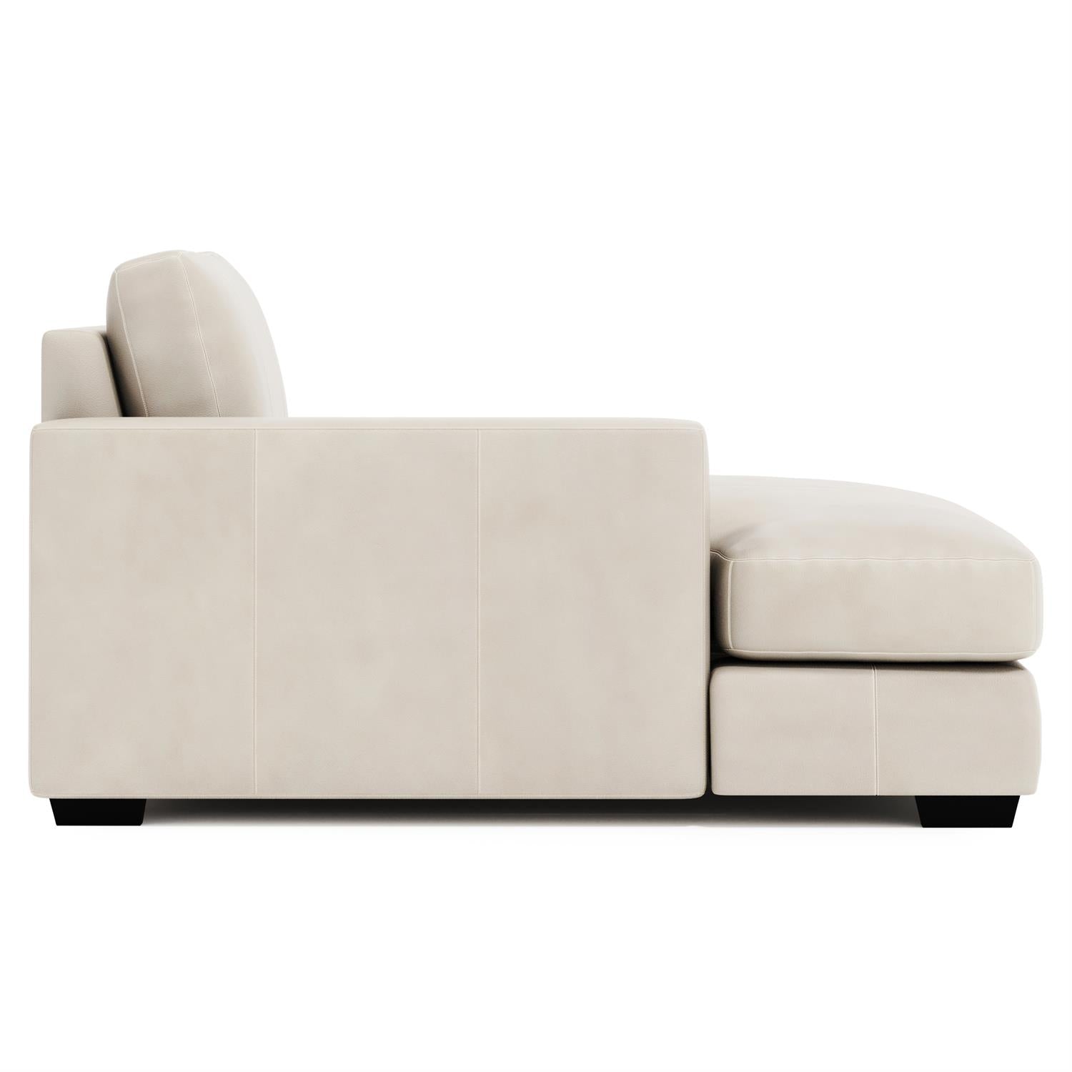 Bernhardt Dawkins Leather Left Arm Chaise — 9238L