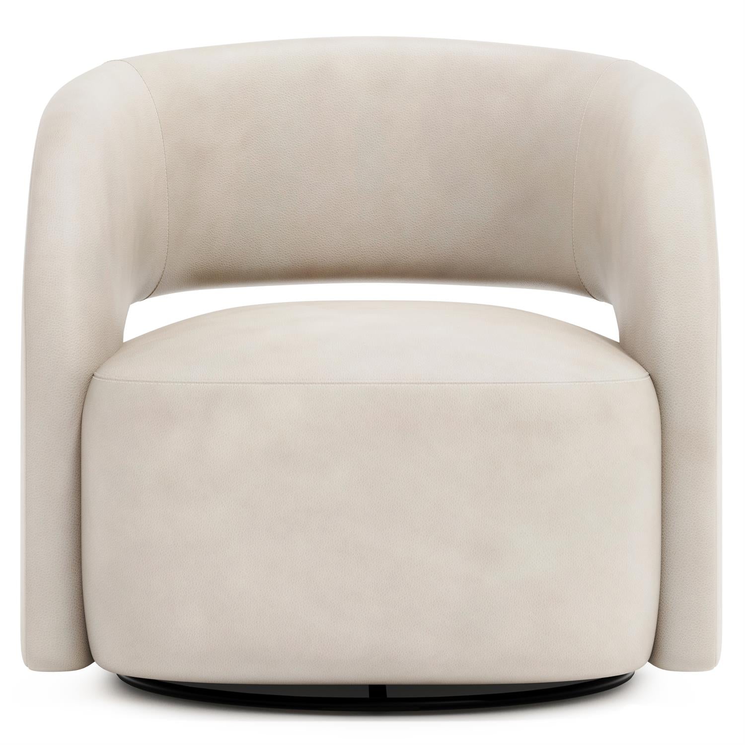 Bernhardt Chloe Leather Swivel Chair — 9323SL