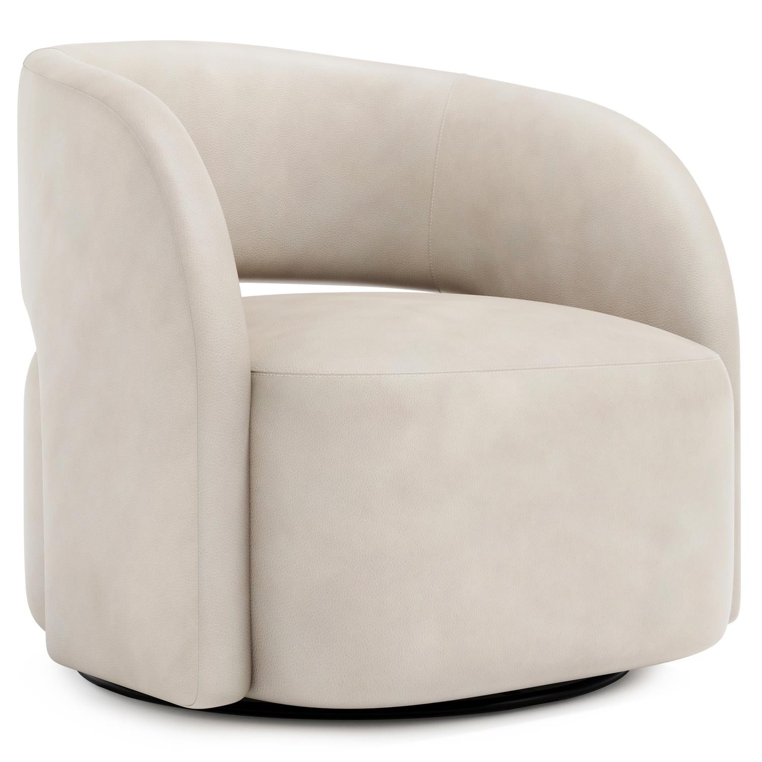 Bernhardt Chloe Leather Swivel Chair — 9323SL