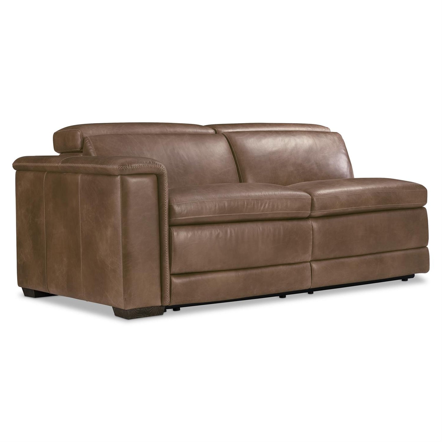 Bernhardt Lioni Leather Left Arm Power Motion Loveseat — 9542RHO