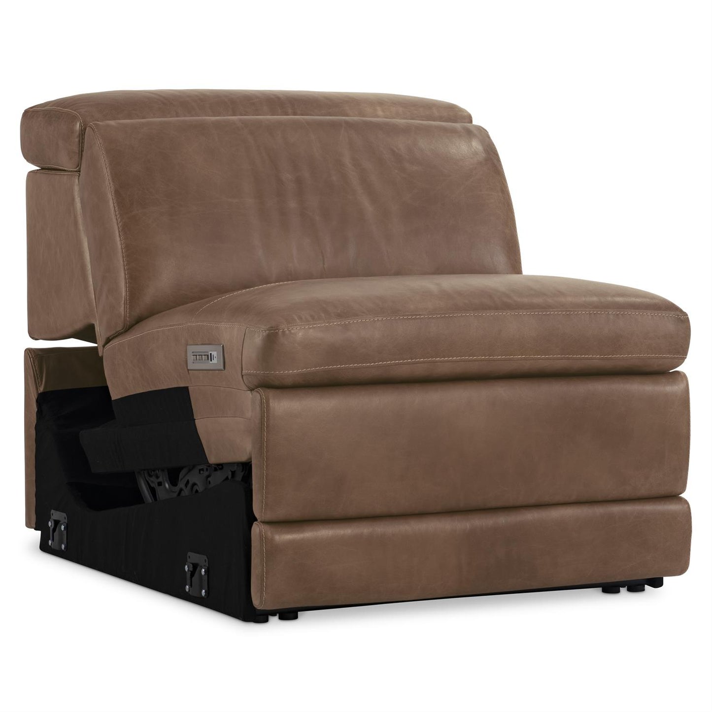 Bernhardt Lioni Leather Armless Power Motion Chair — 9555RHO