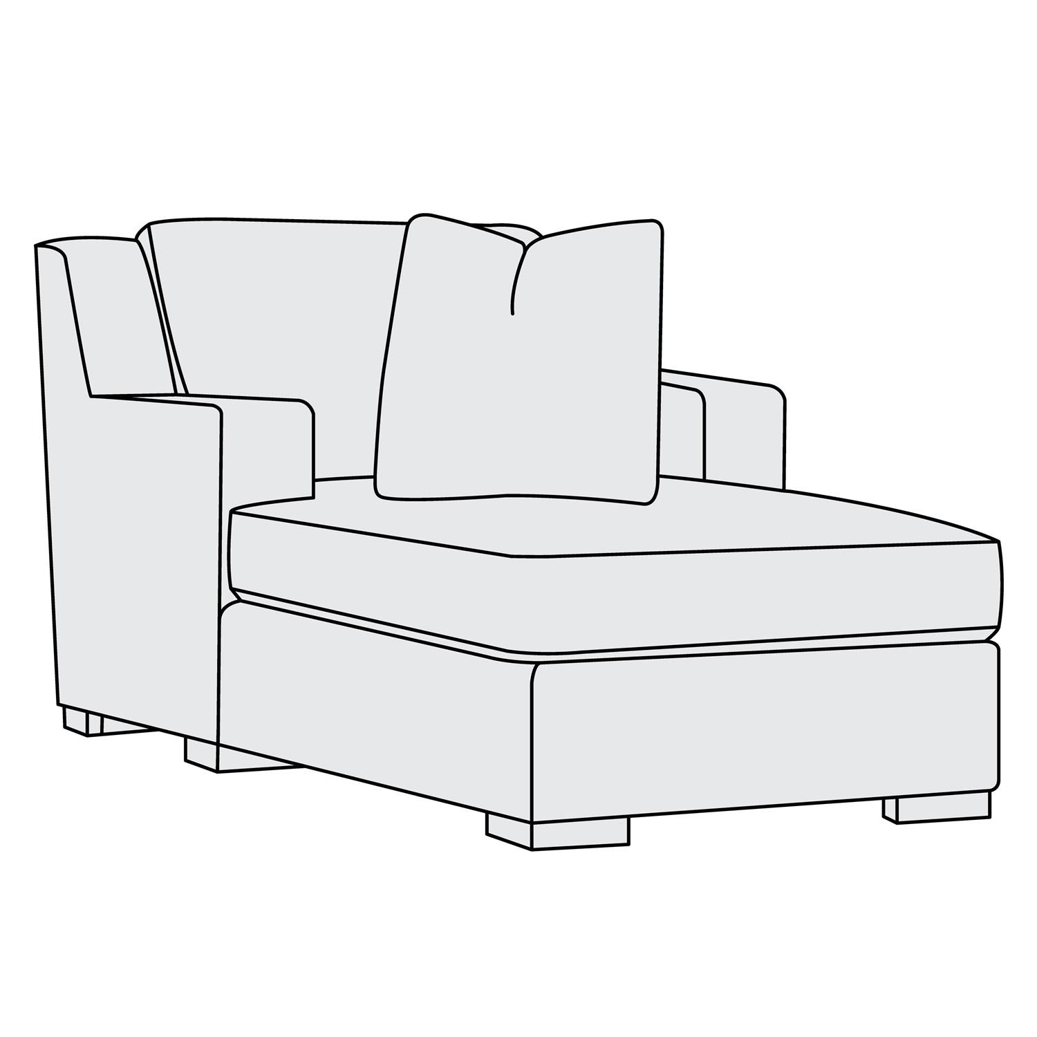 Bernhardt Germain Fabric Chaise — B2689