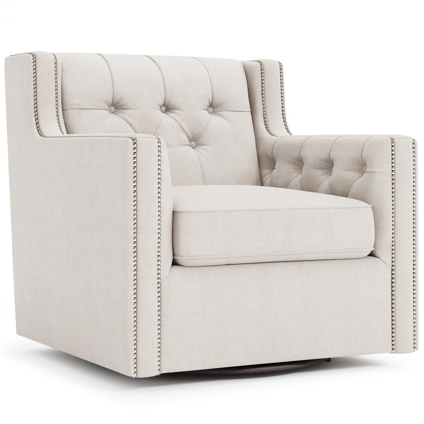 Bernhardt Candace Fabric Swivel Chair — B7272S