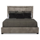 Bernhardt Morgan Leather Panel Bed Queen (54" H) — K1434