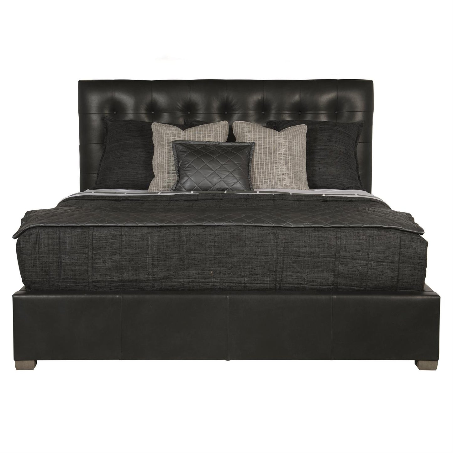 Bernhardt Avery Leather Panel Bed King (54.50" H) — K1470