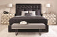 Bernhardt Avery Leather Panel Bed Queen (66.00" H) — K1473