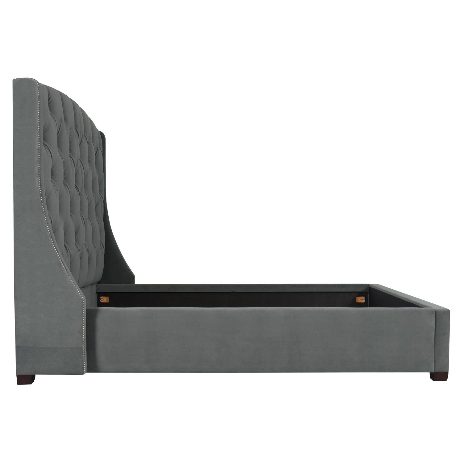 Bernhardt Jordan Fabric Shelter Bed Extended California King (64" H) — K1646