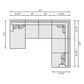 Bernhardt Mila Fabric Sectional — K1687