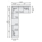 Bernhardt Andie Fabric Sectional — K1846