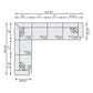 Bernhardt Rylan Fabric Sectional — K1848