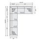 Bernhardt Bliss Fabric Sectional — K1883