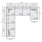 Bernhardt Mila Fabric Sectional — K1957