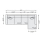 Bernhardt Gabi Fabric Sectional — K1967