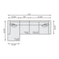 Bernhardt Gabi Fabric Sectional — K1969