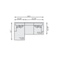 Bernhardt Mila Fabric Sectional — K1983