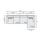 Bernhardt Mila Fabric Sectional — K1985