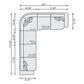 Bernhardt Moretti Fabric Sectional — K2031