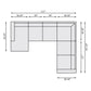 Bernhardt Dawkins Fabric Sectional — K2059