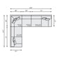 Bernhardt Serena Fabric Sectional — K2064