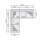 Bernhardt Ventura Fabric Sectional — K2079